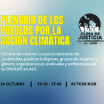 Plenaria de los Pueblos por la Justicia Climática