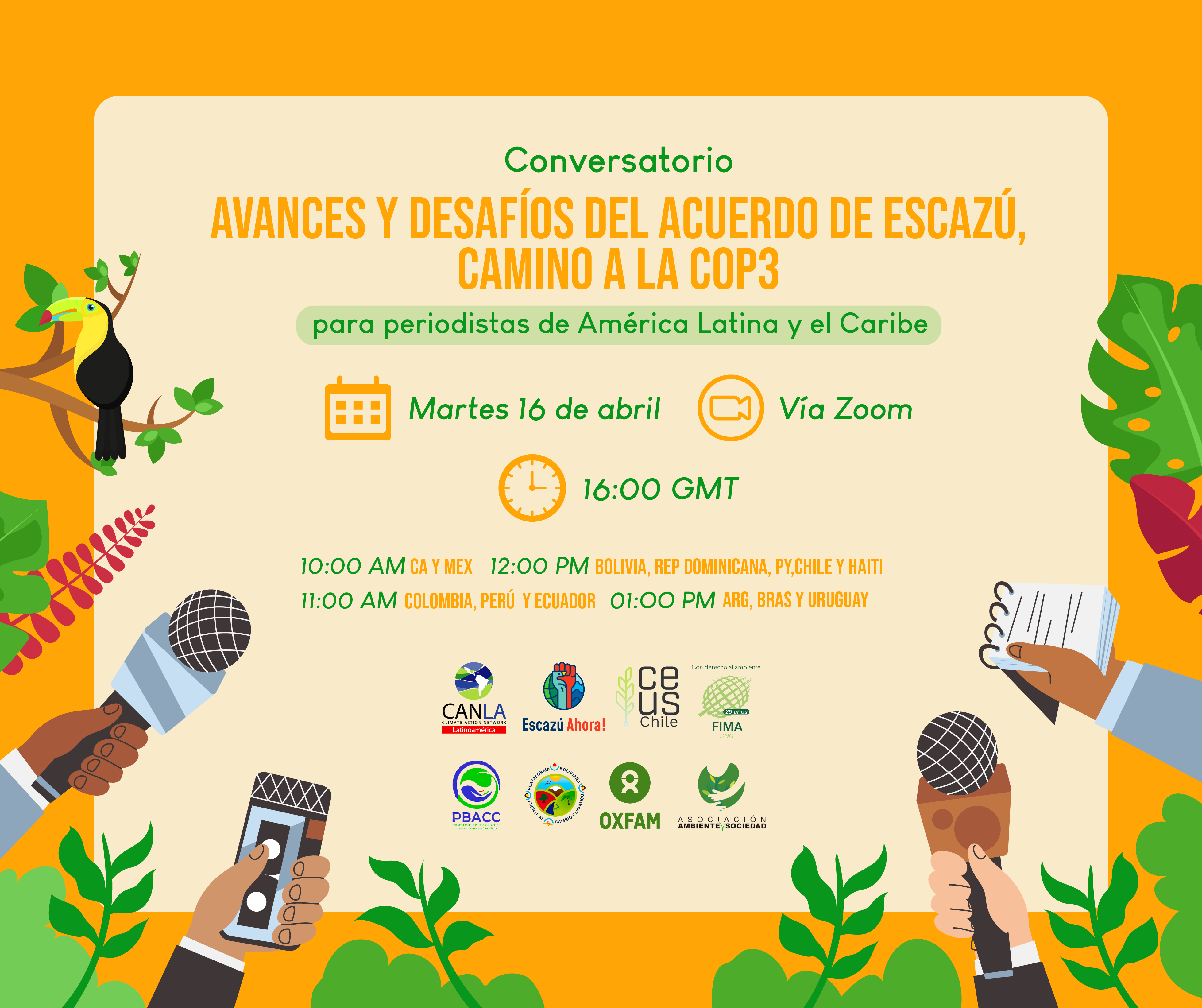 Avances y desafíos del Acuerdo de Escazú, camino a la COP3 (Para periodistas de América Latina y el Caribe)